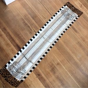 Vintage SILK column leopard scarf